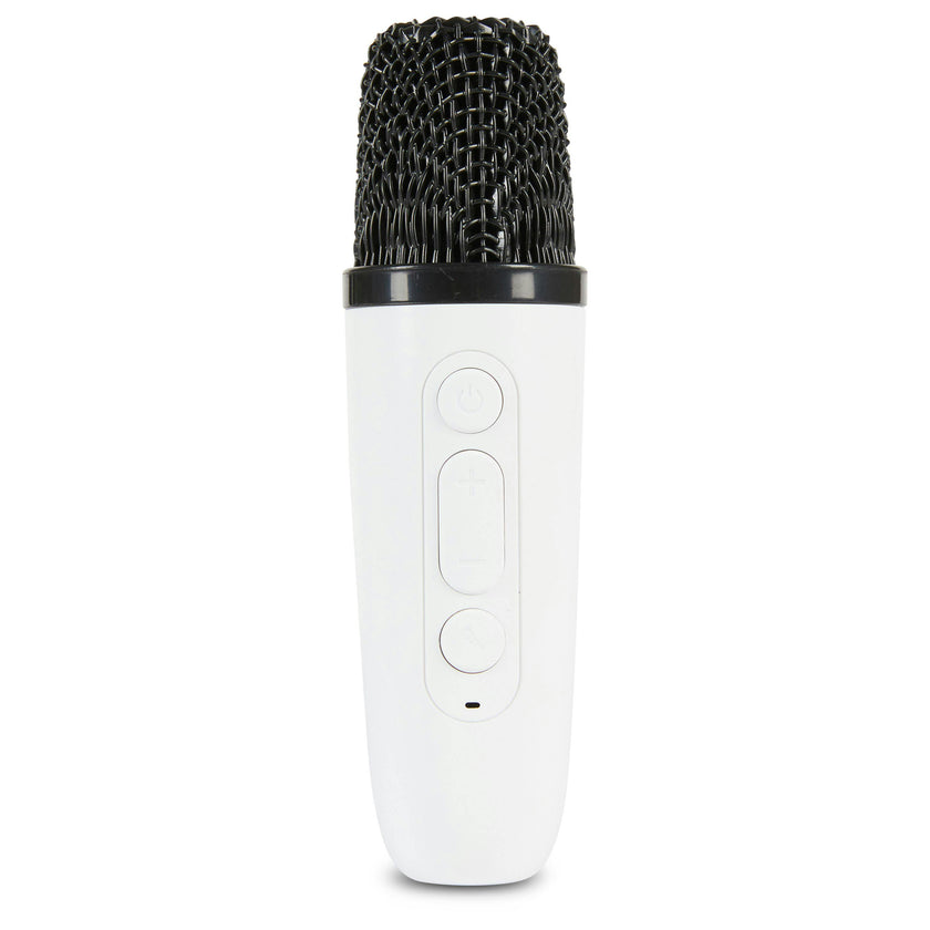 Rock Star Karaoke-Guitar Speaker & Microphone Combo - White