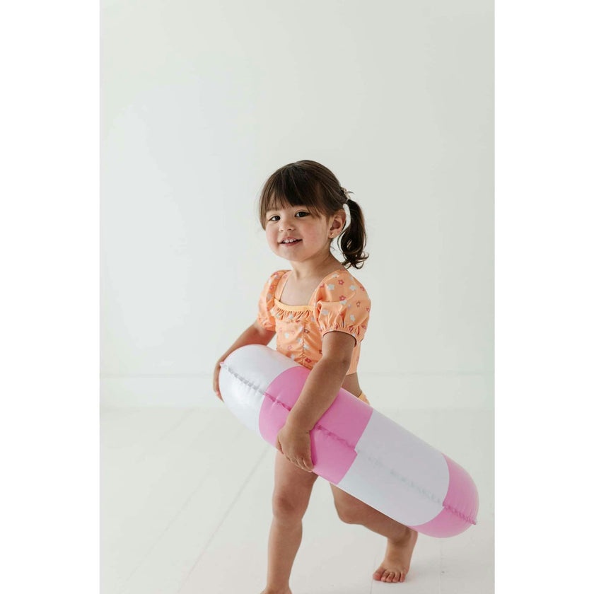 Girl's Puff Sleeve Swimsuit
