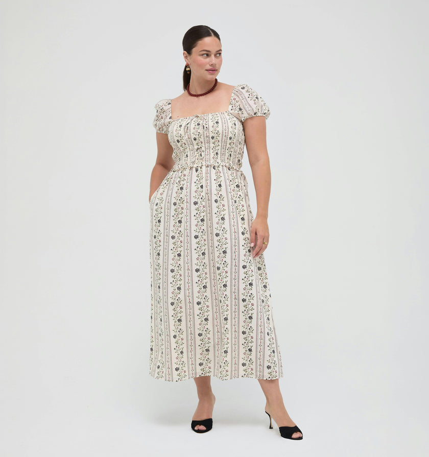 The Aster Nap Dress -  Kelmscott Ribbon Stripe