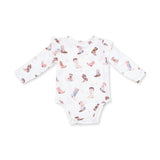 Buckarette Boots - Ruffle Sleeve Bodysuit with Snap Shoulder