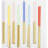 Gold Dipped Rainbow Mix Candles