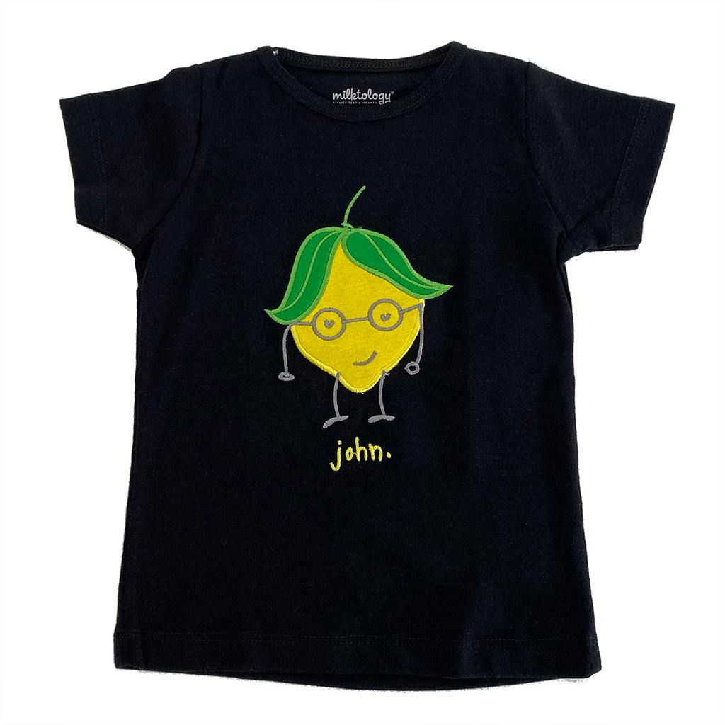 Black John Lemon T-Shirt