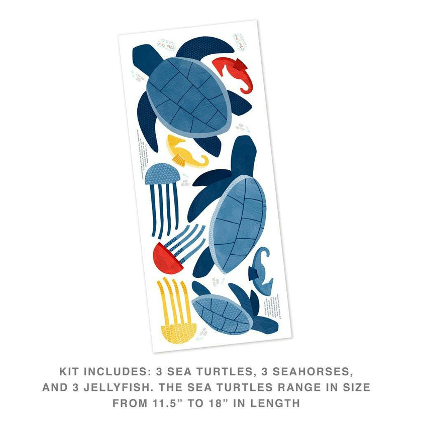 Sea Turtle Kit • Peel-and-Stick Wall Decals