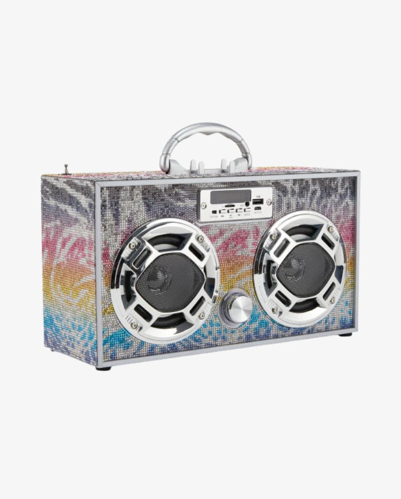 Animal Bling Boombox Bluetooth Speaker & FM Radio