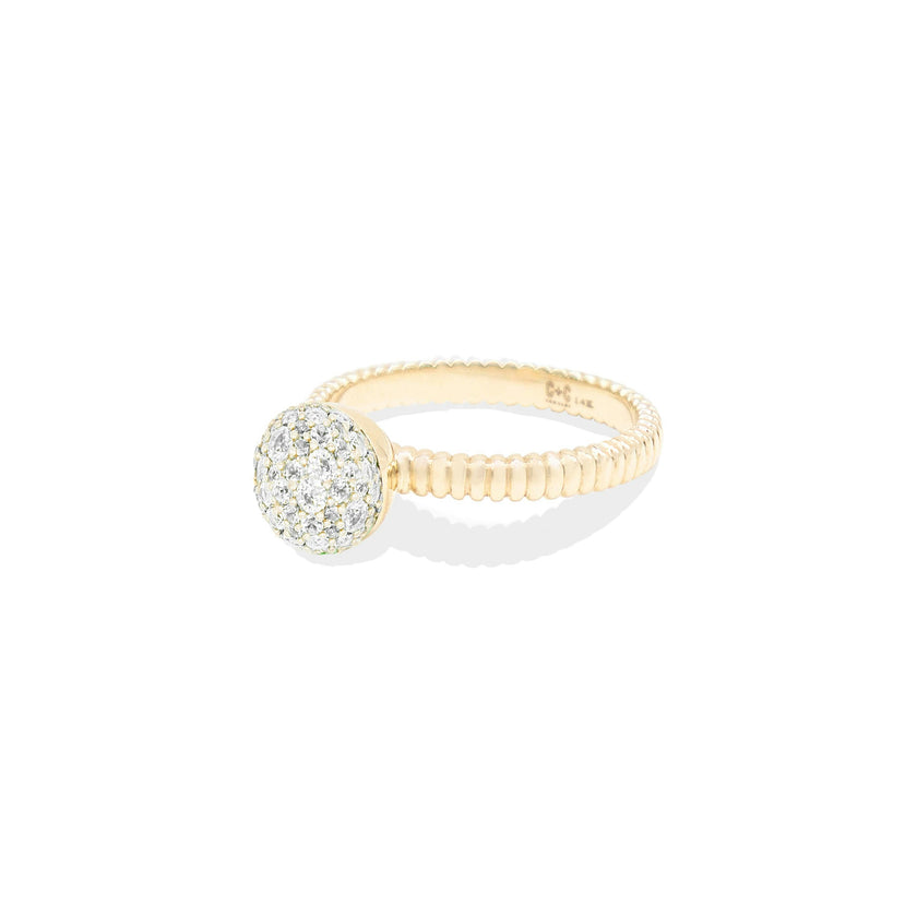 Revel Small Bobble Ring - Diamond