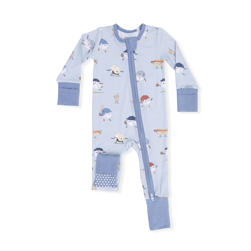 Baseballs Playing Baseball - Convertible Romper