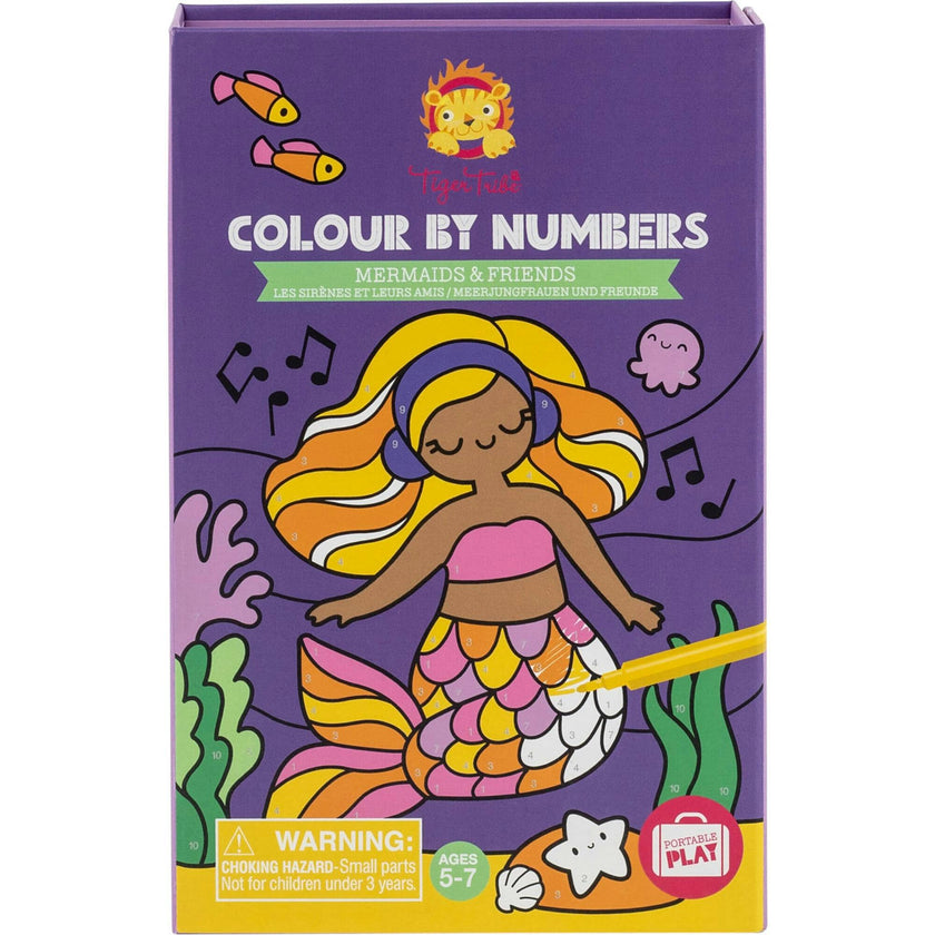Tribe: Color By Numbers - Mermaids & Friends Activity Set