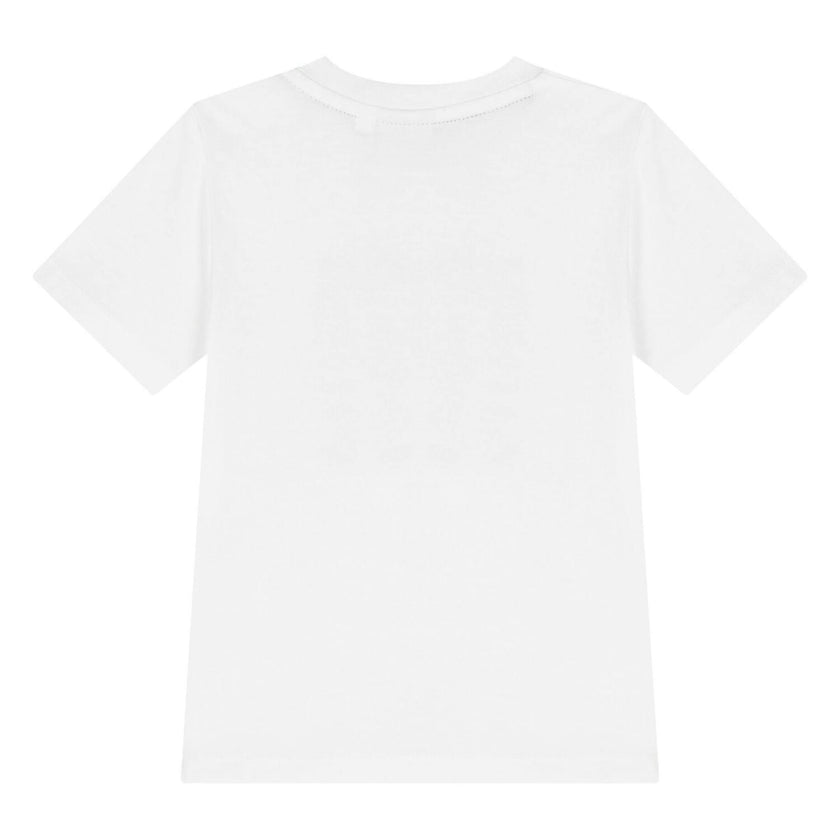 Younger Boys White Logo T-Shirt