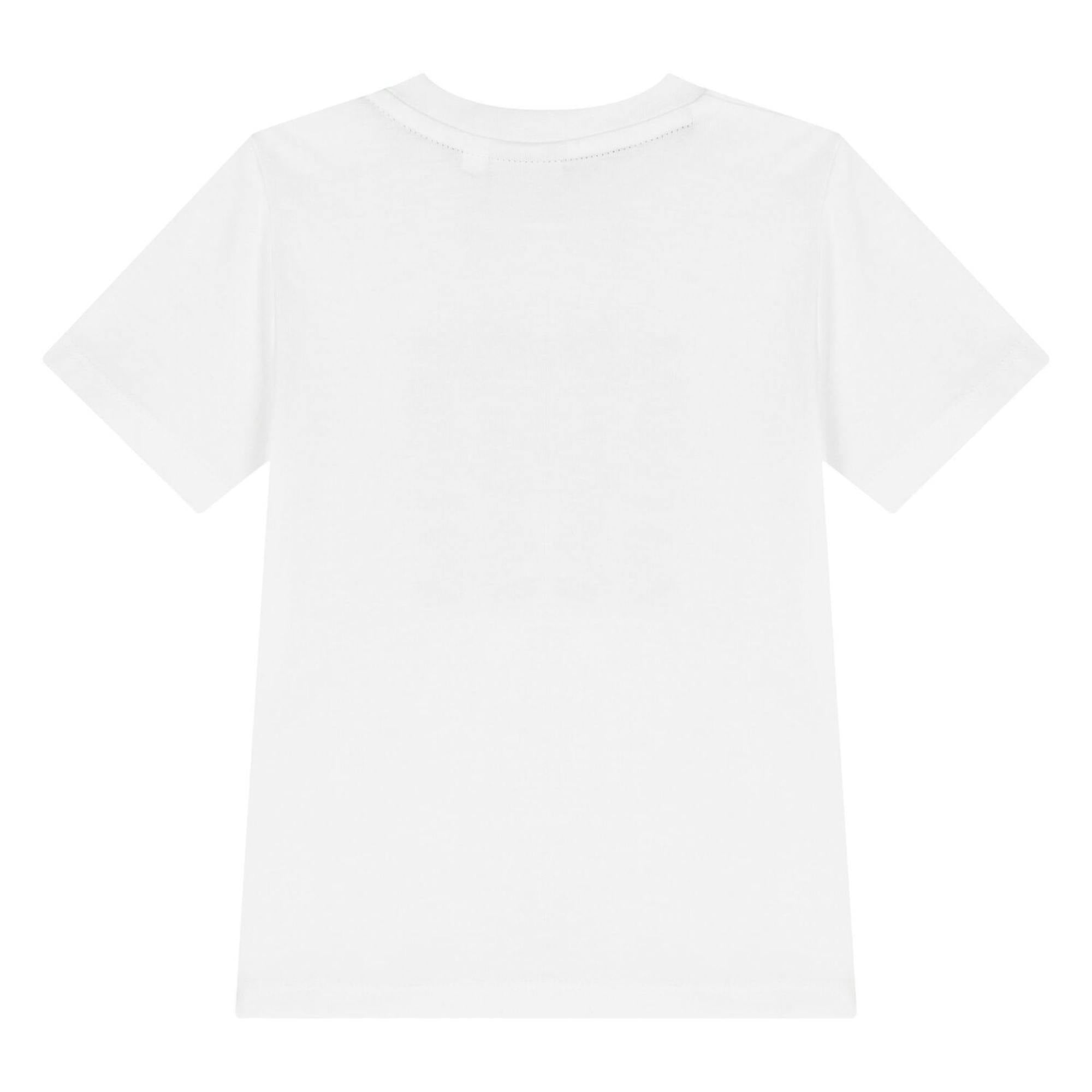 Younger Boys White Logo T-Shirt