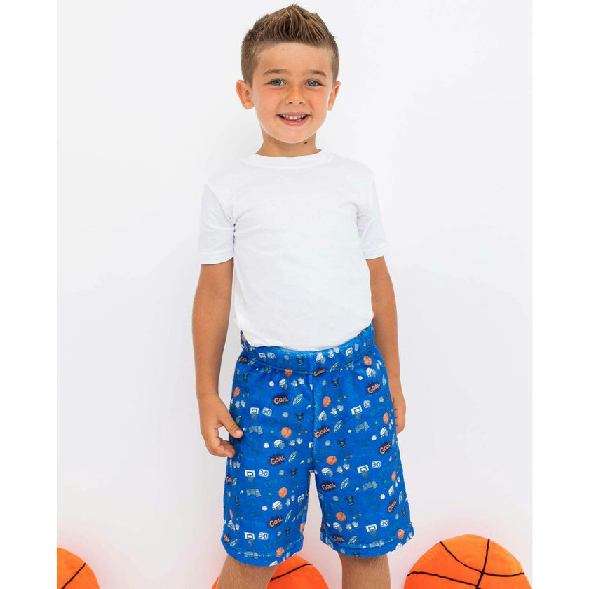 Boy's Sports Plush Lounge Shorts