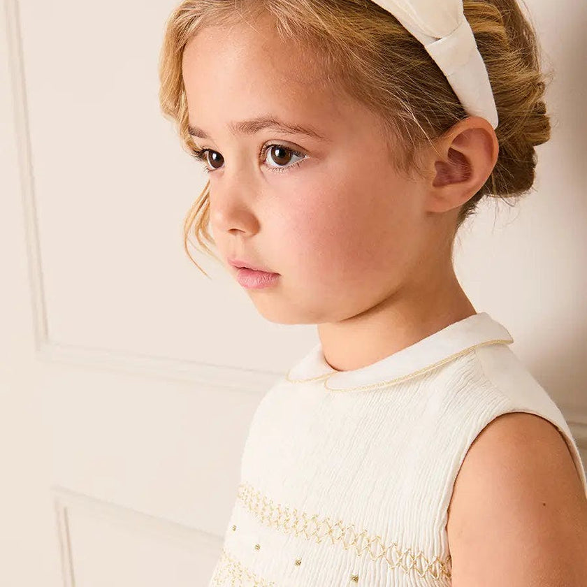 Pleated Flower Girl Hairband
