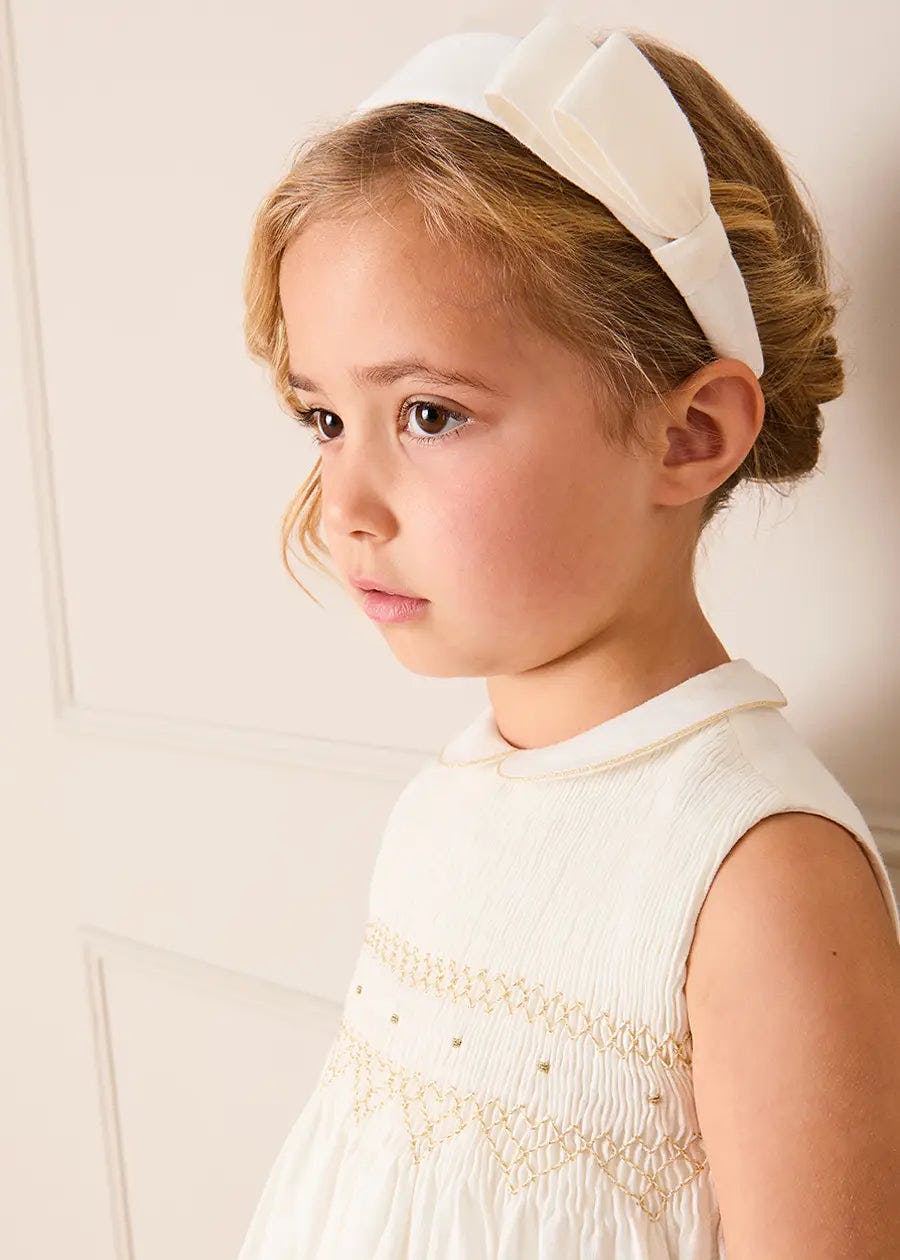 Pleated Flower Girl Hairband