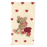 Beige Red Oresette E Cuori Tights