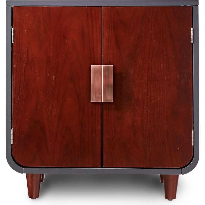 Dyad Mid Century Wooden Litter Box Cabinet and Side Table