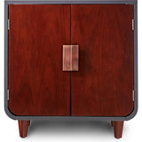 Dyad Mid Century Wooden Litter Box Cabinet and Side Table
