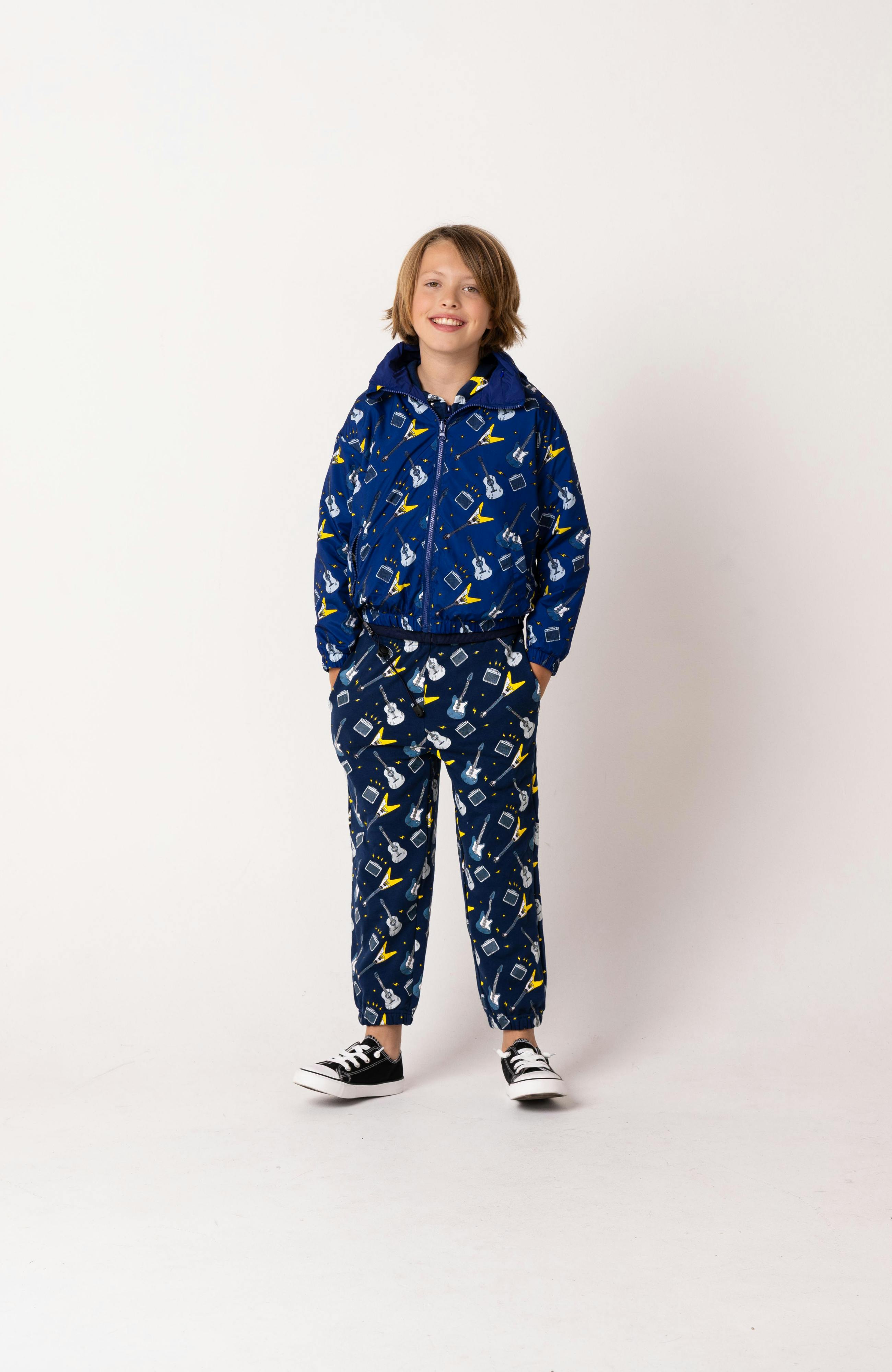 Max Reversible Rain Jacket Windbreaker, Guitar Band