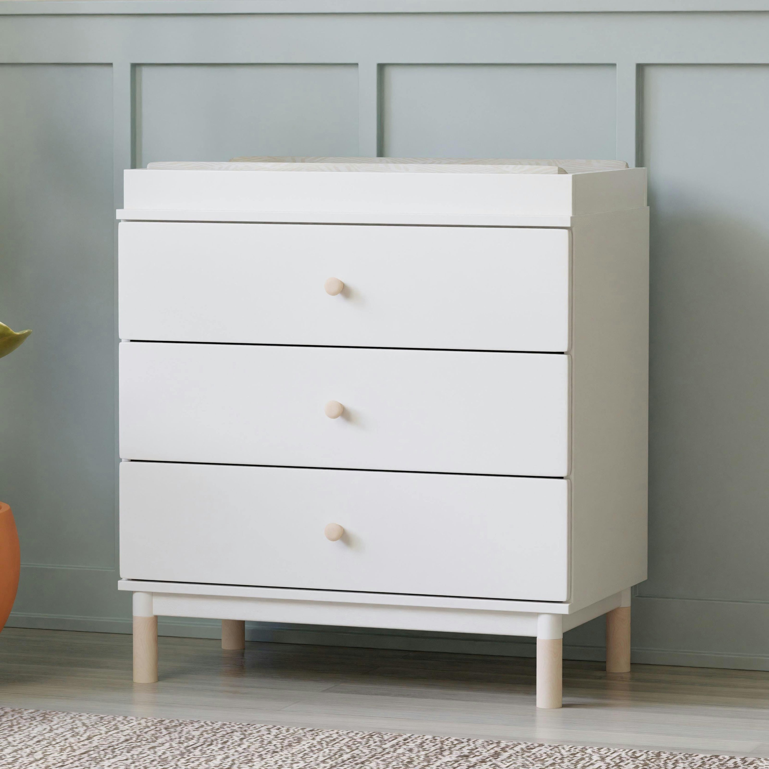 Babyletto Gelato 3-Drawer Compact Changer Dresser with Removable Changing Tray (34