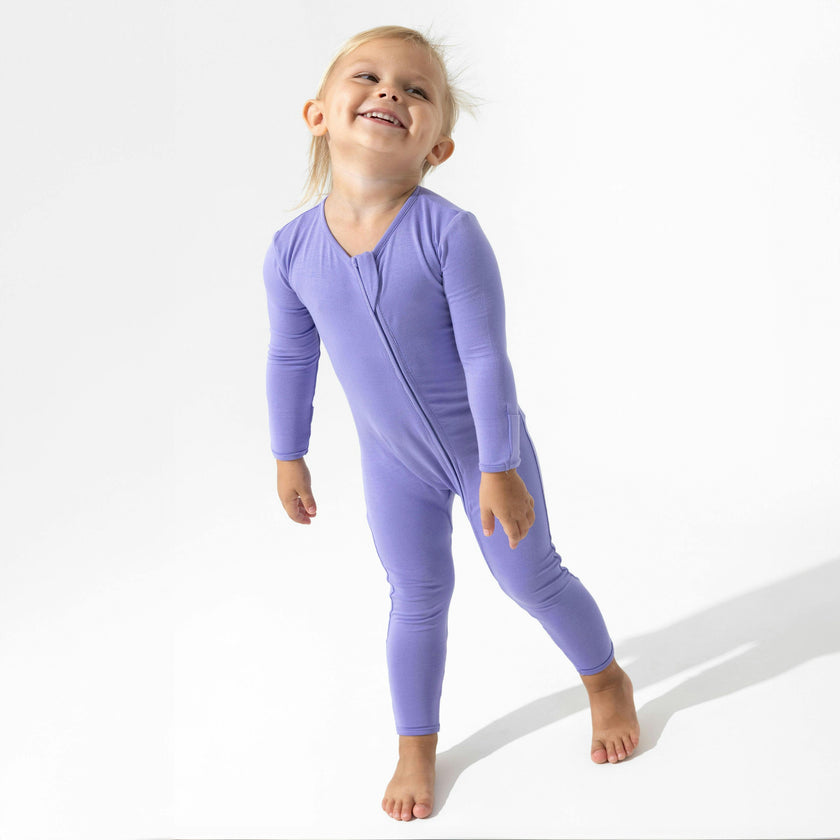 Poppin Purple Bamboo Convertible Footie