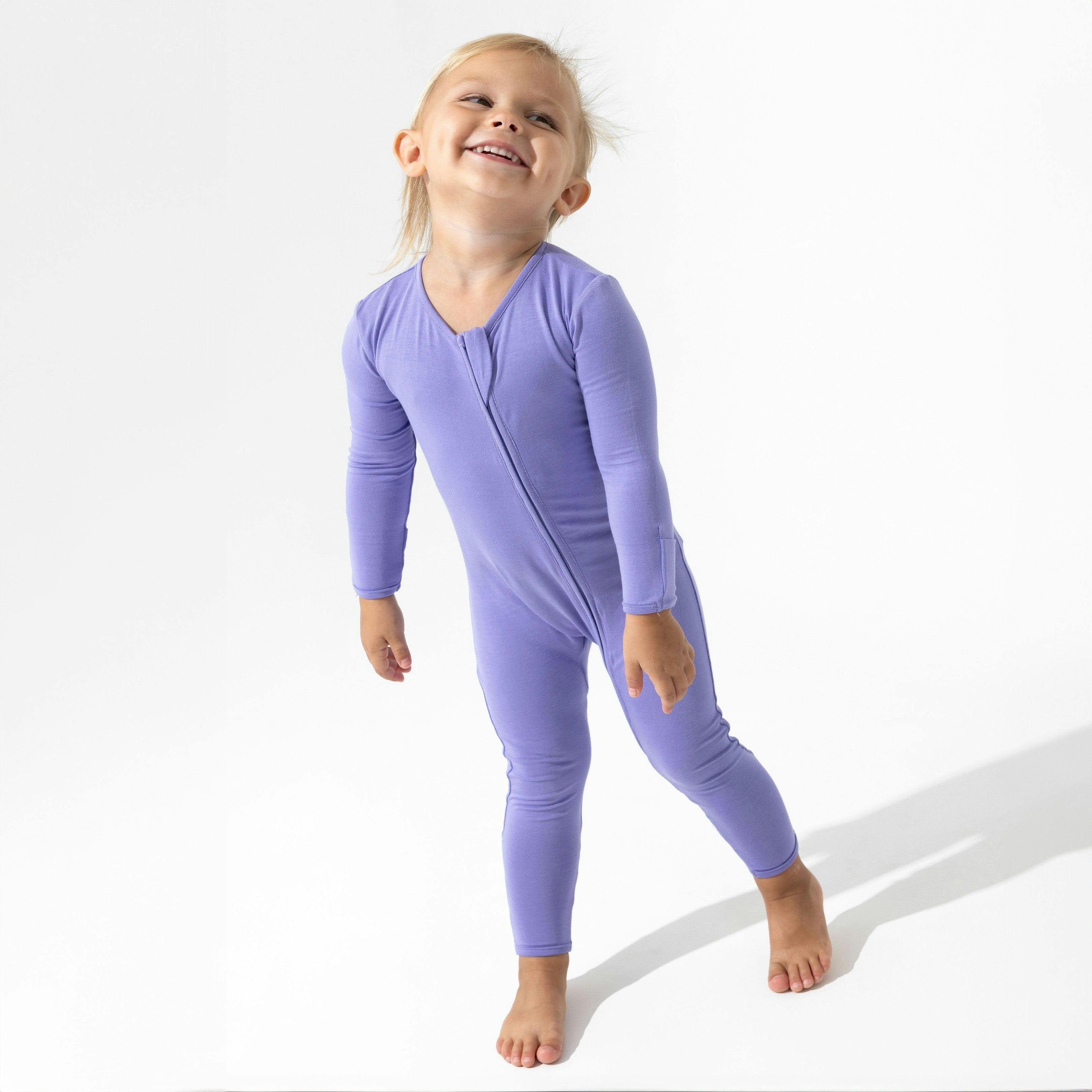 Poppin Purple Bamboo Convertible Footie
