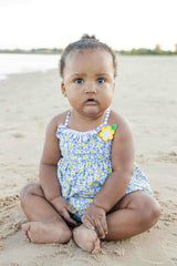 Floral Bubble Swimsuit W/Flower