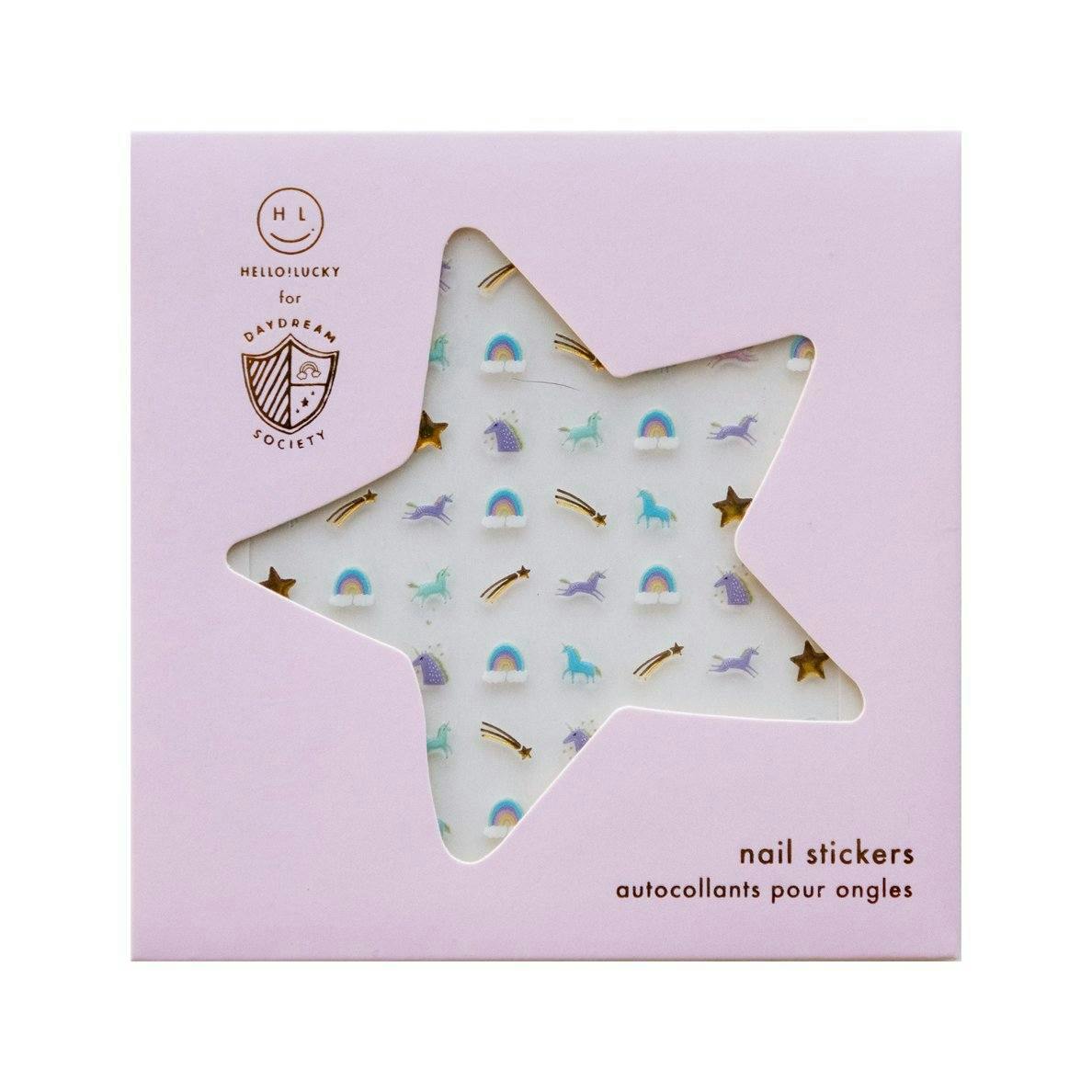 Unicorn + Rainbows Nail Stickers