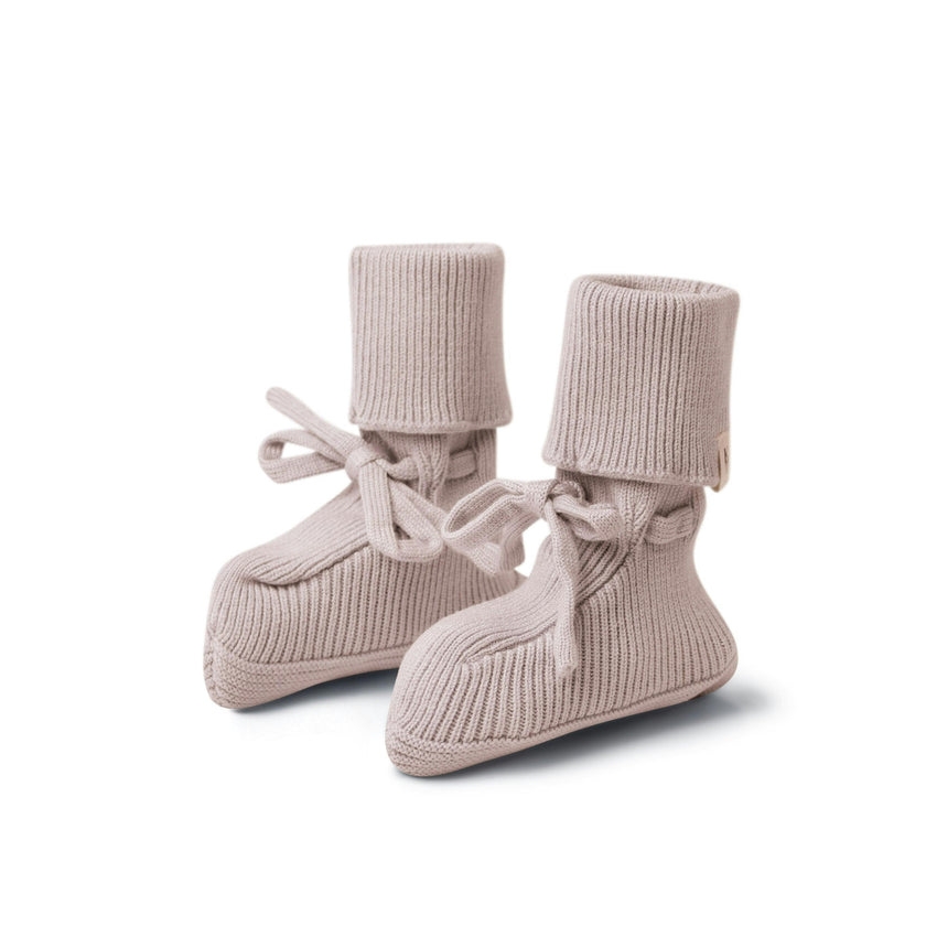Knitted Booties Blue
