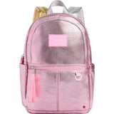 Kane Mini Backpack, Metallic Pink/Silver