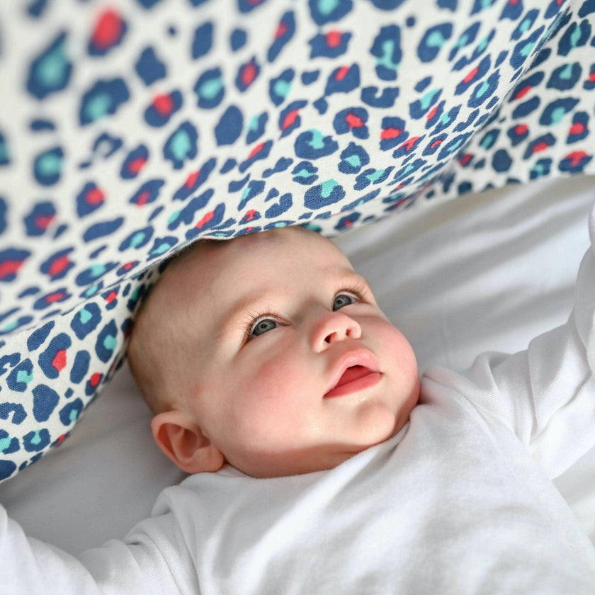ANIMAL PRINT 2-PACK MUSLIN SQUARES - for 0 to 4 months & 5+ month old babies