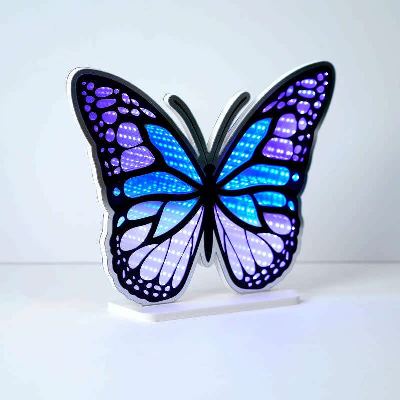 Neon Art Infinity Lights Wall & Desk Sign-Butterfly