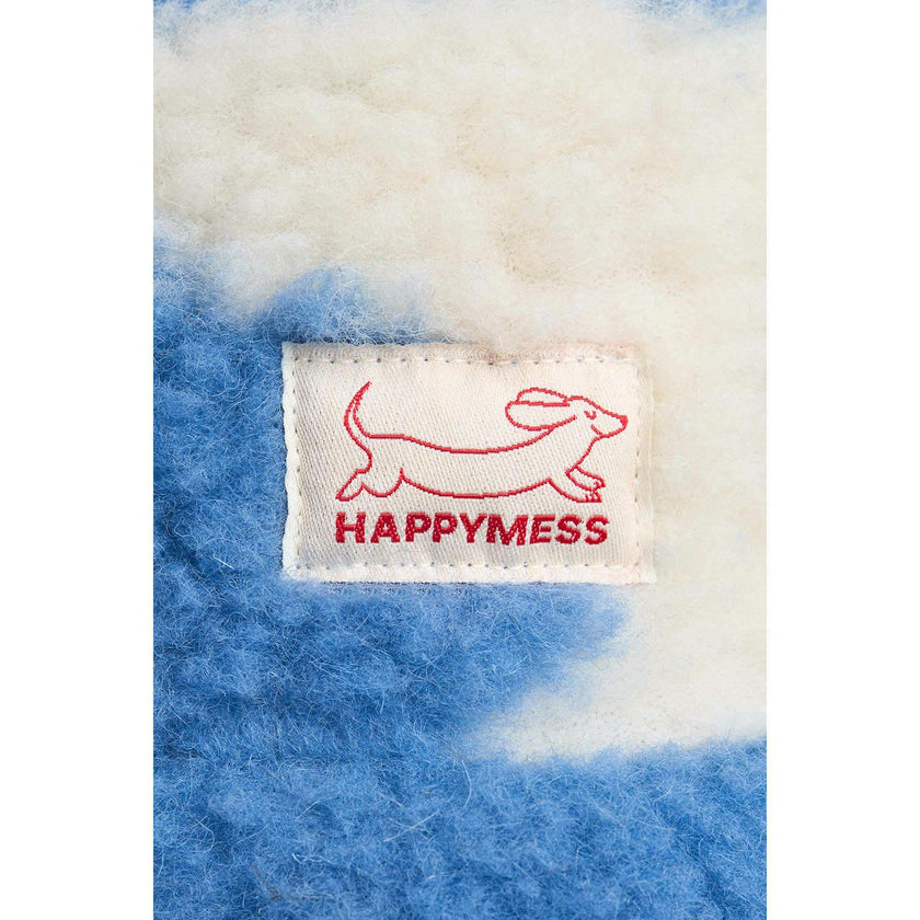 children's merino bucket hat - blue cow