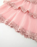 Peggy Lace Midi Dress, Pink