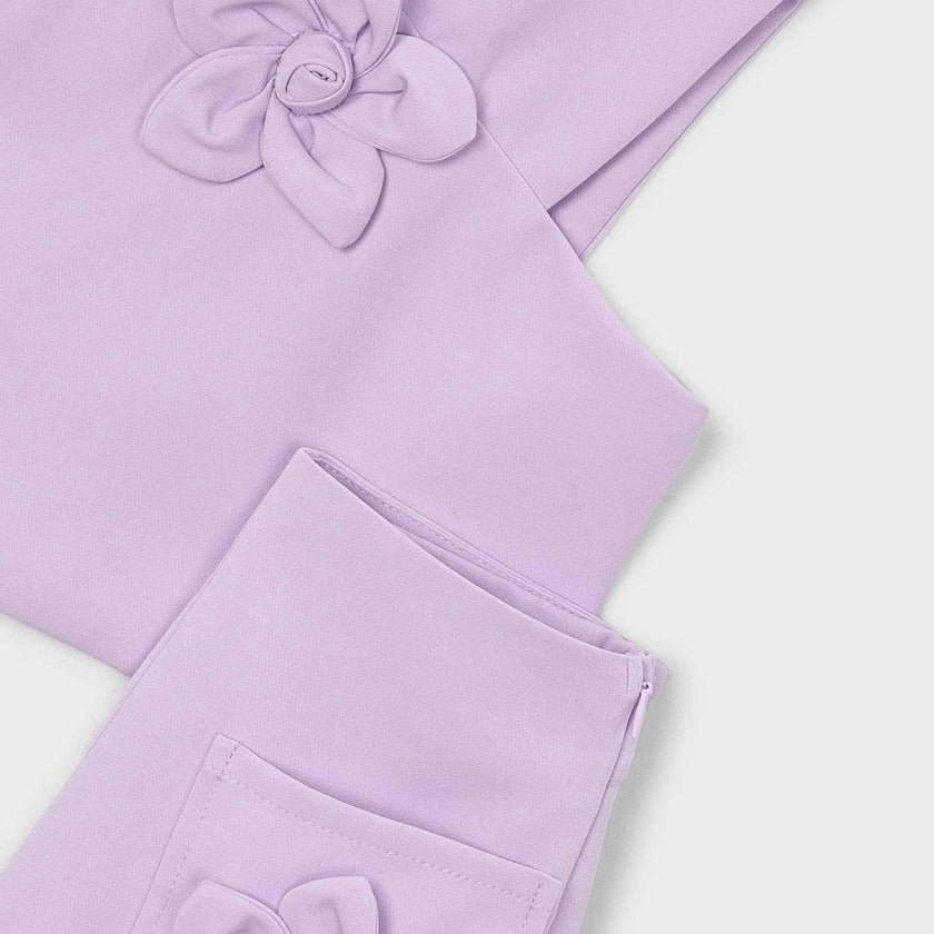 Lavender Floral Two-Piece Set