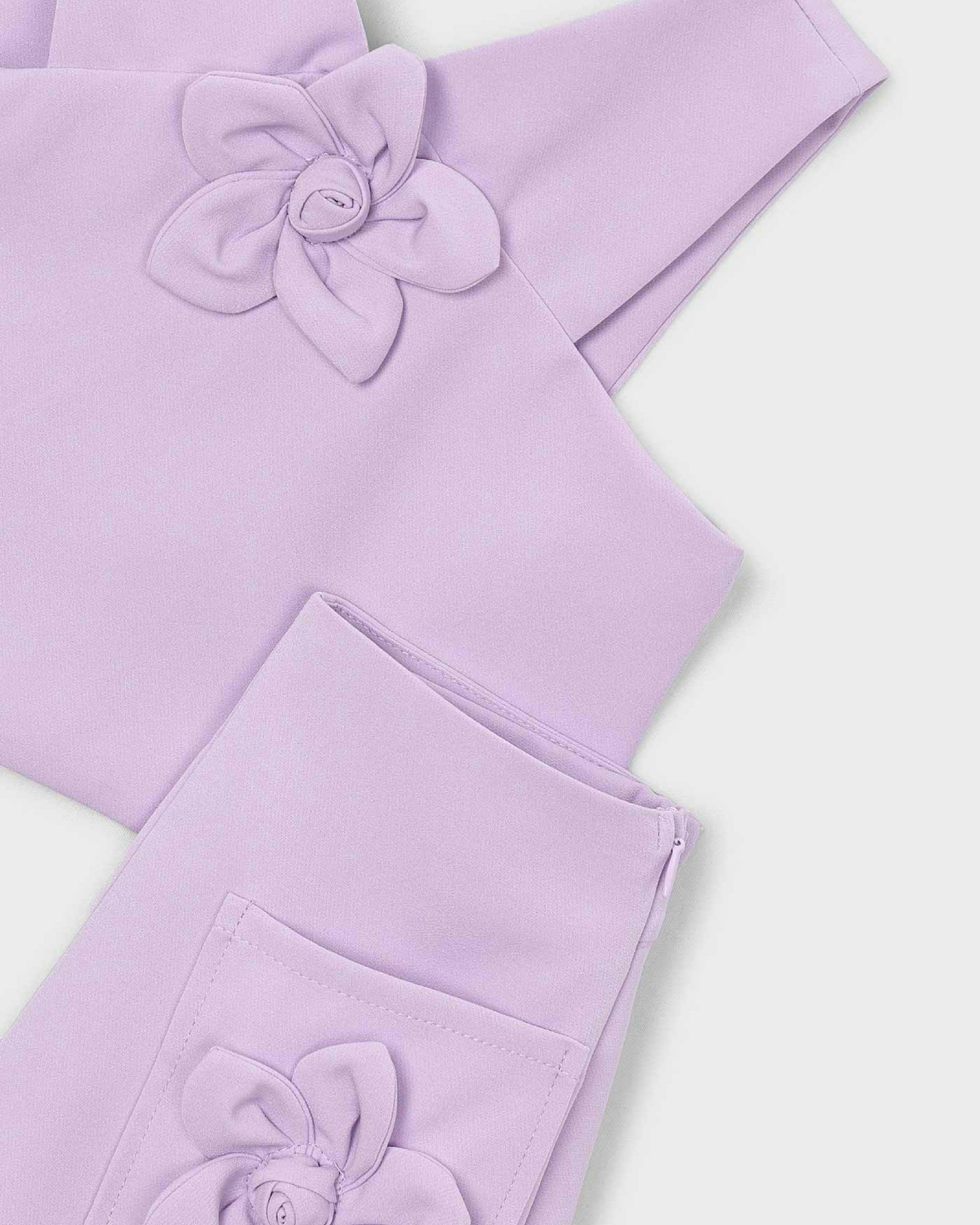 Lavender Floral Two-Piece Set