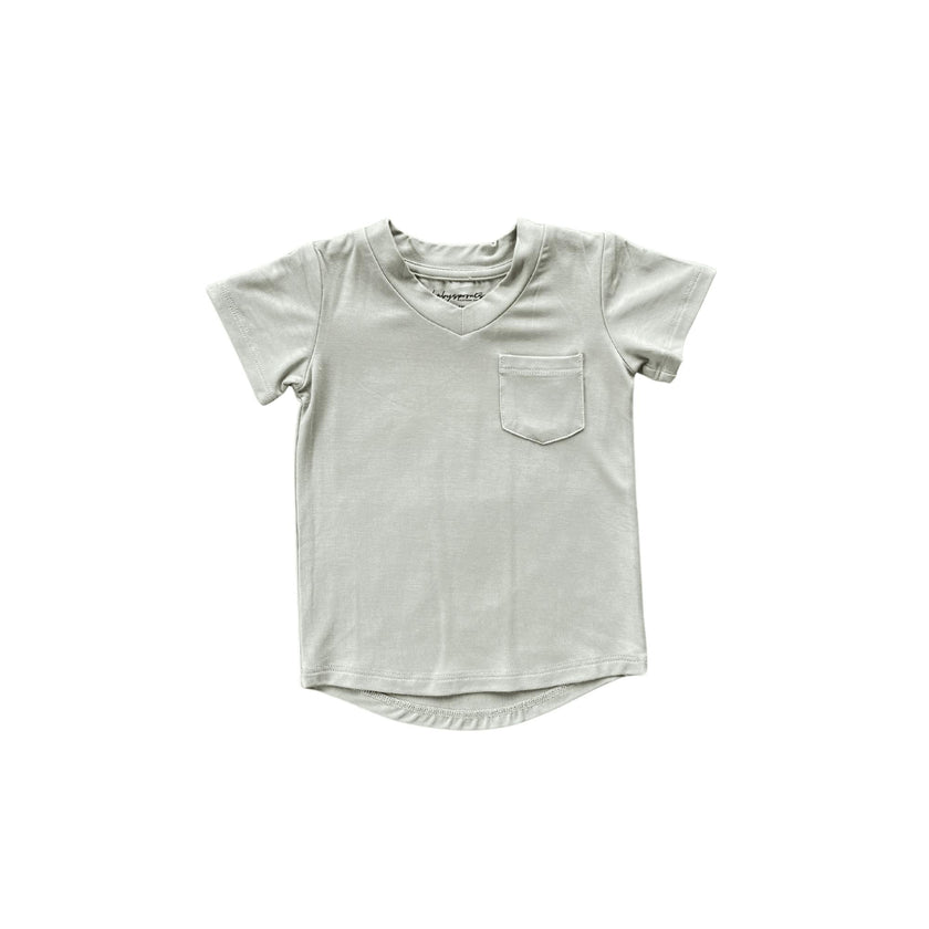 V-Neck Pocket Tee Toffee