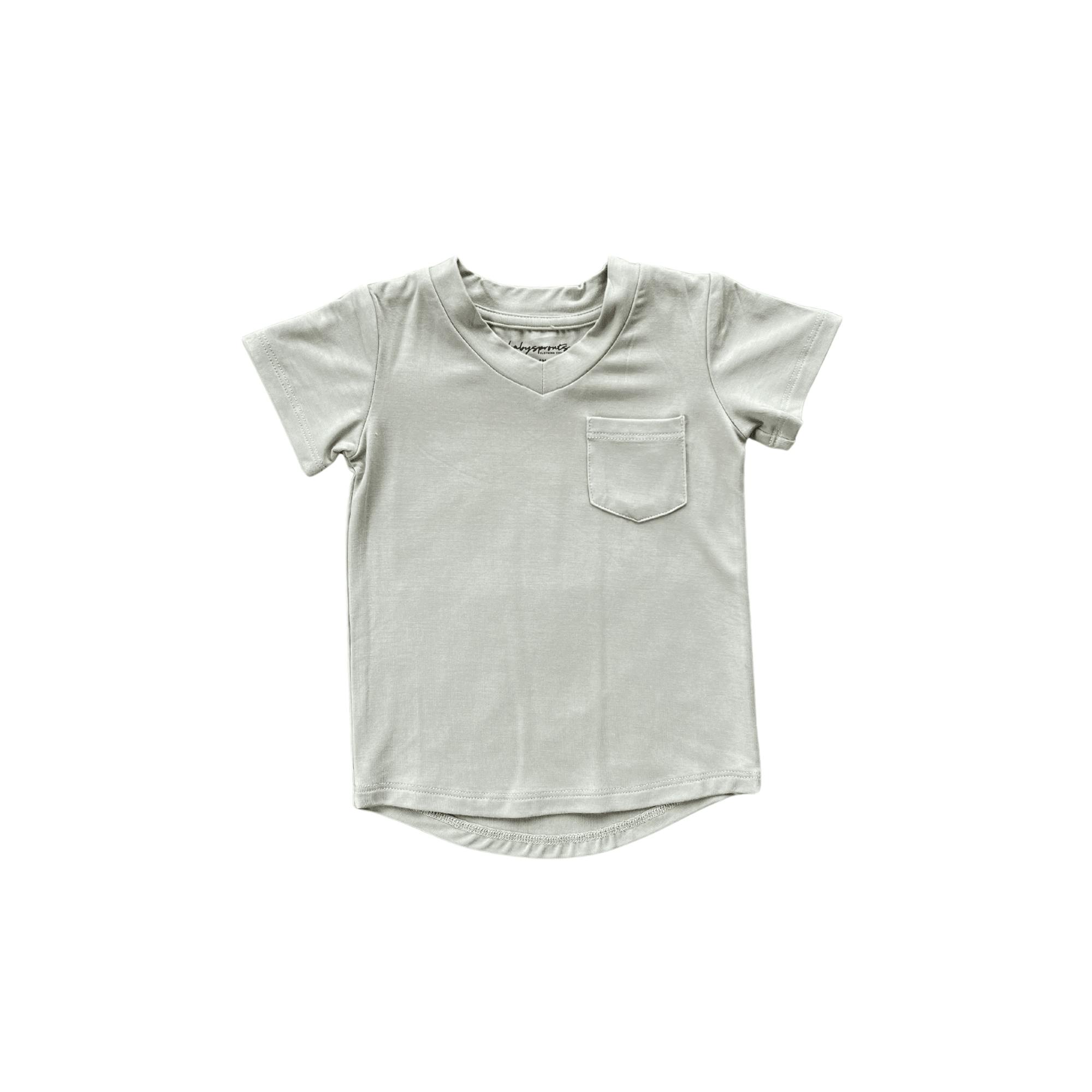 V-Neck Pocket Tee Toffee