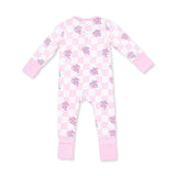 Heart Tattoo Check Pink - Convertible Romper