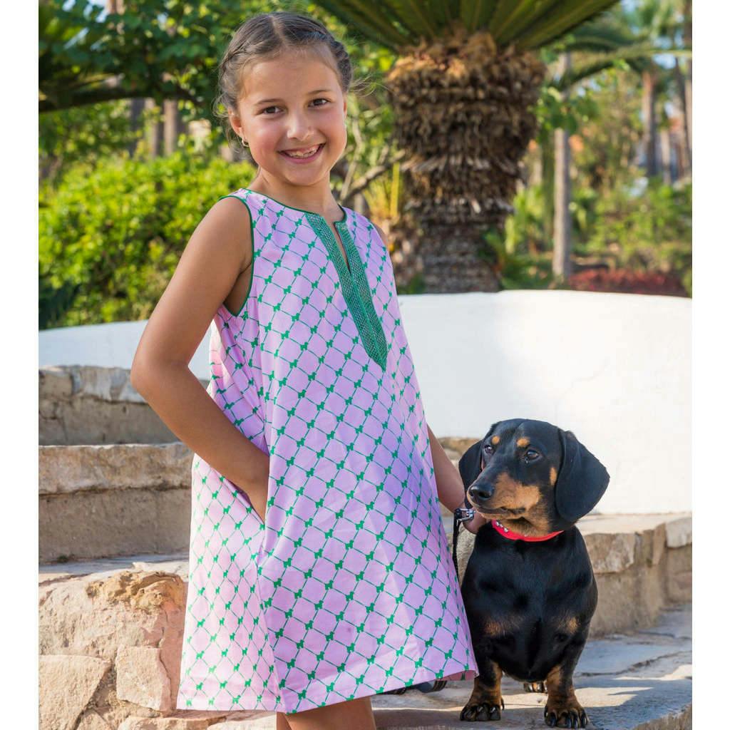 Puppies Pink Shift Dress