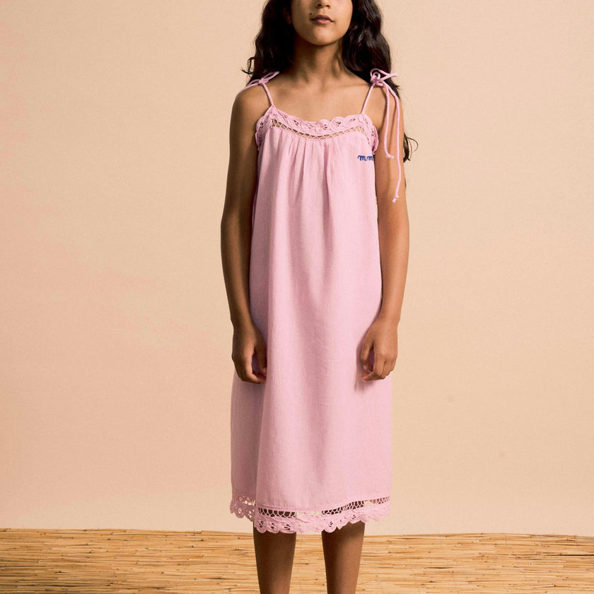 ISLA LACE DRESS PINK