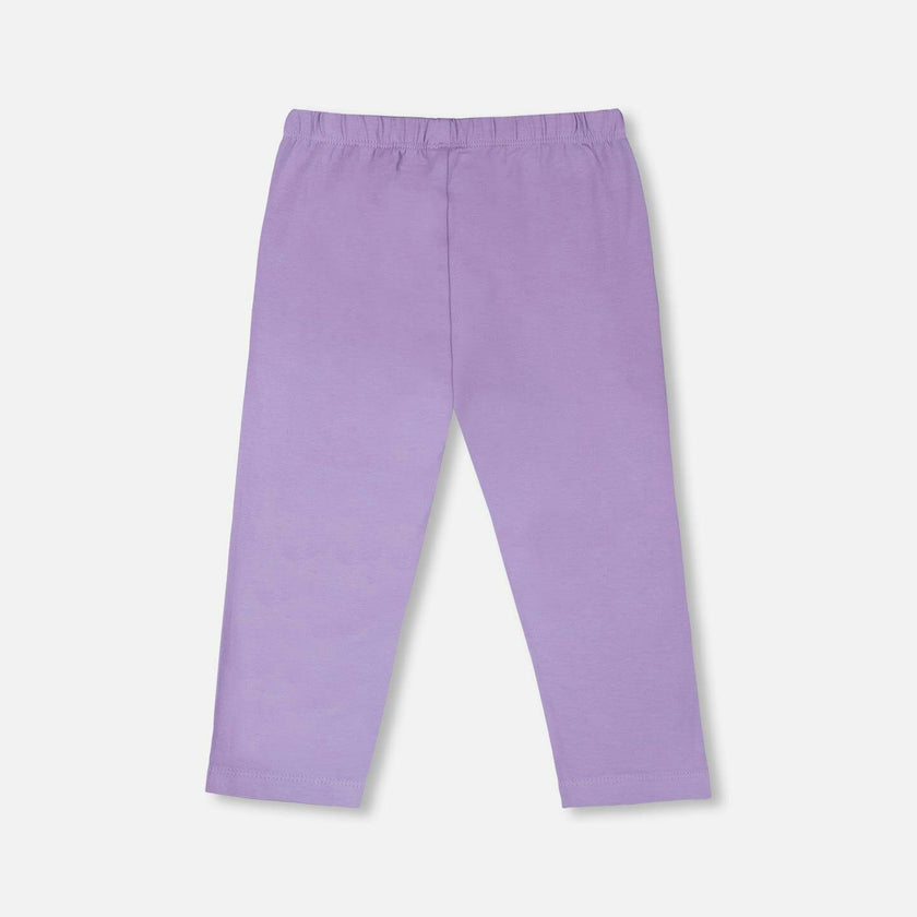 Organic Cotton Jersey Capri With Knee Appliqués