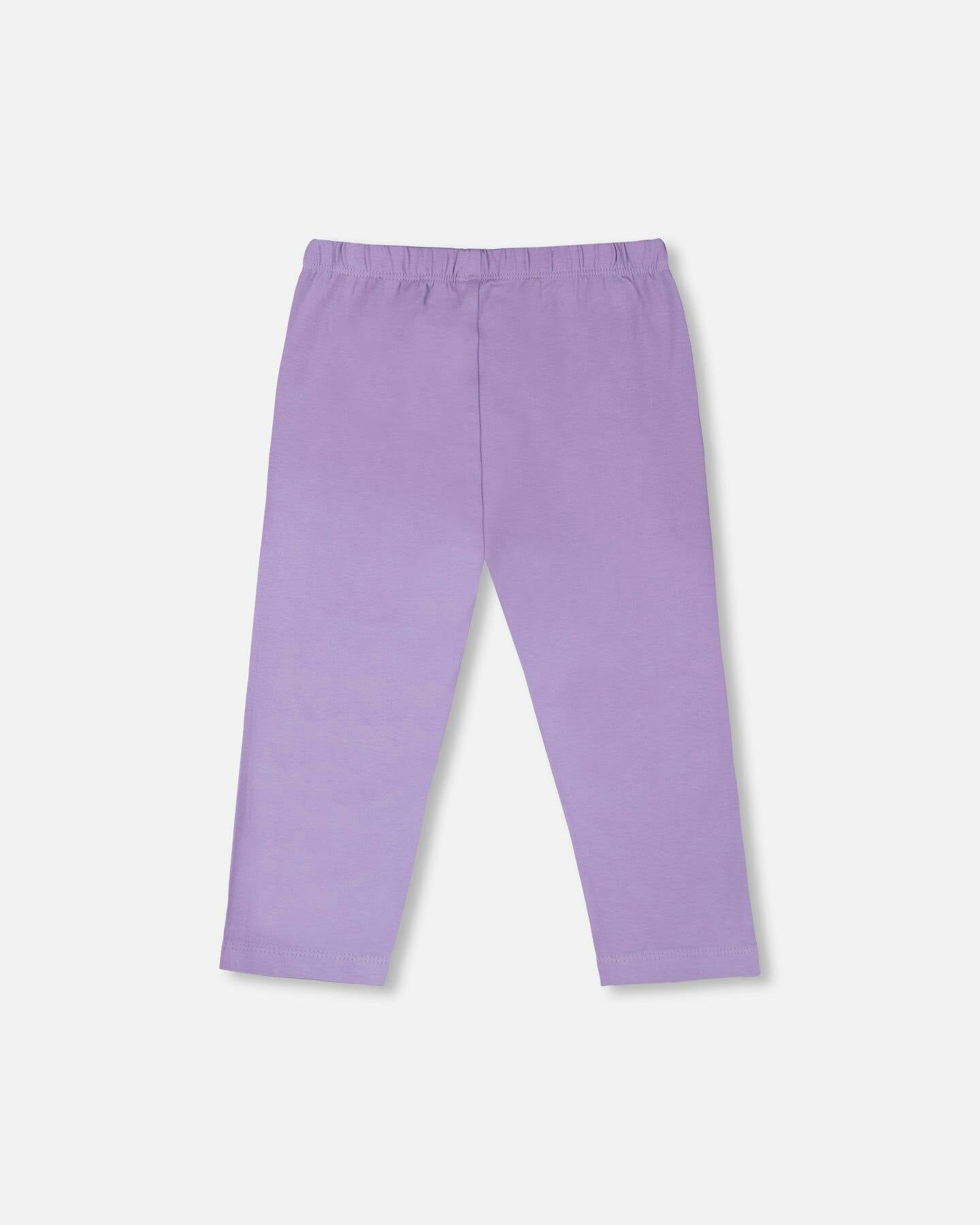 Organic Cotton Jersey Capri With Knee Appliqués