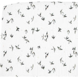Organic Cotton Muslin Crib Sheet - Swallows