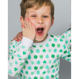 The Organic Long Sleeve Pajama Set [Shamrocks]