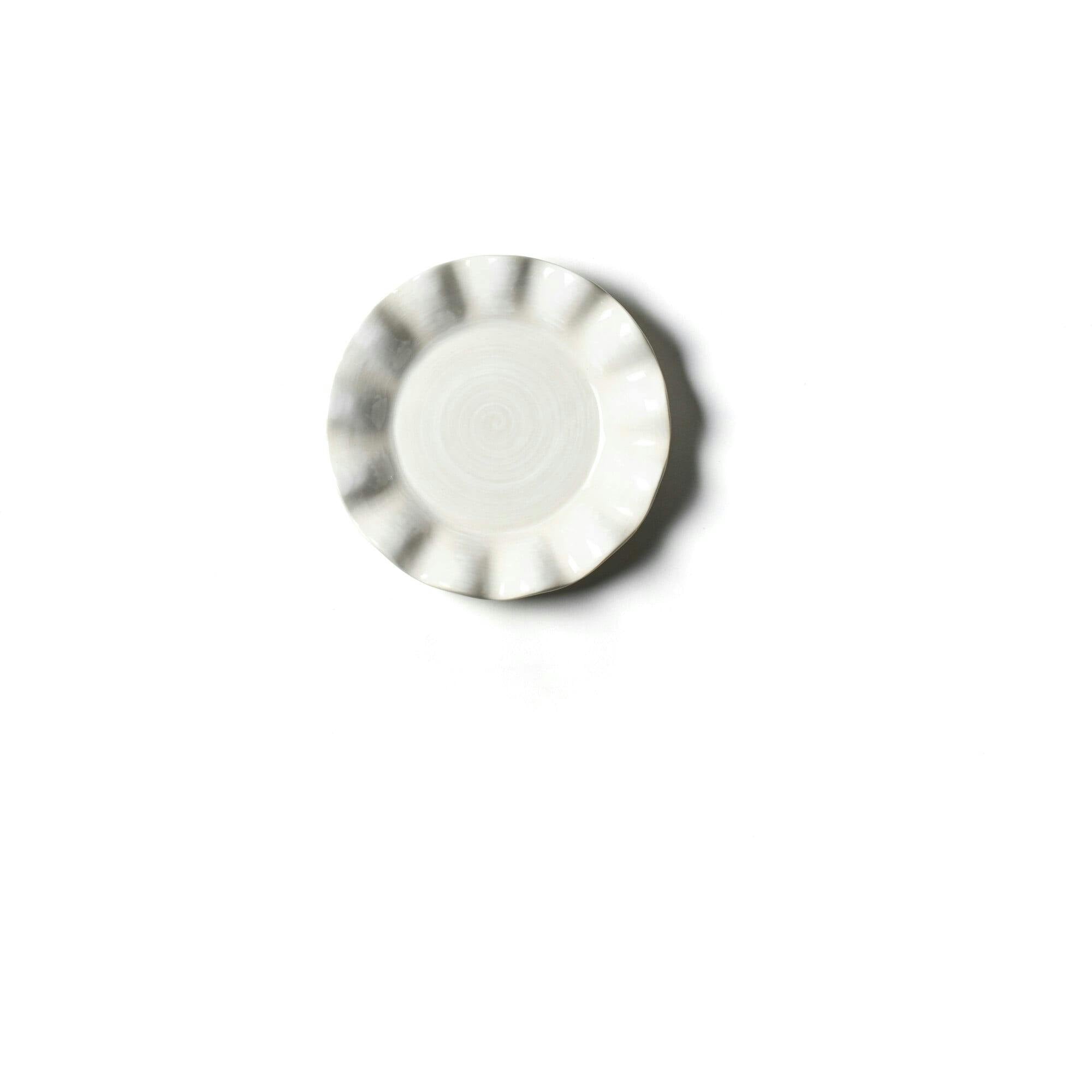 Signature White Ruffle Salad Plate