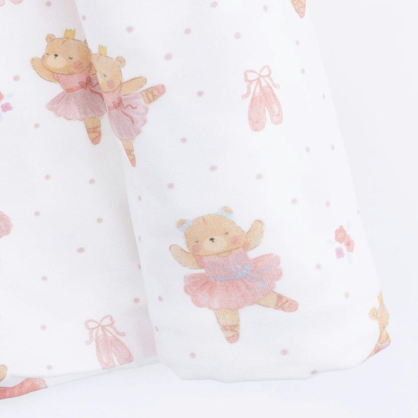 Teddy Bear Ballerina - Swaddle Blanket