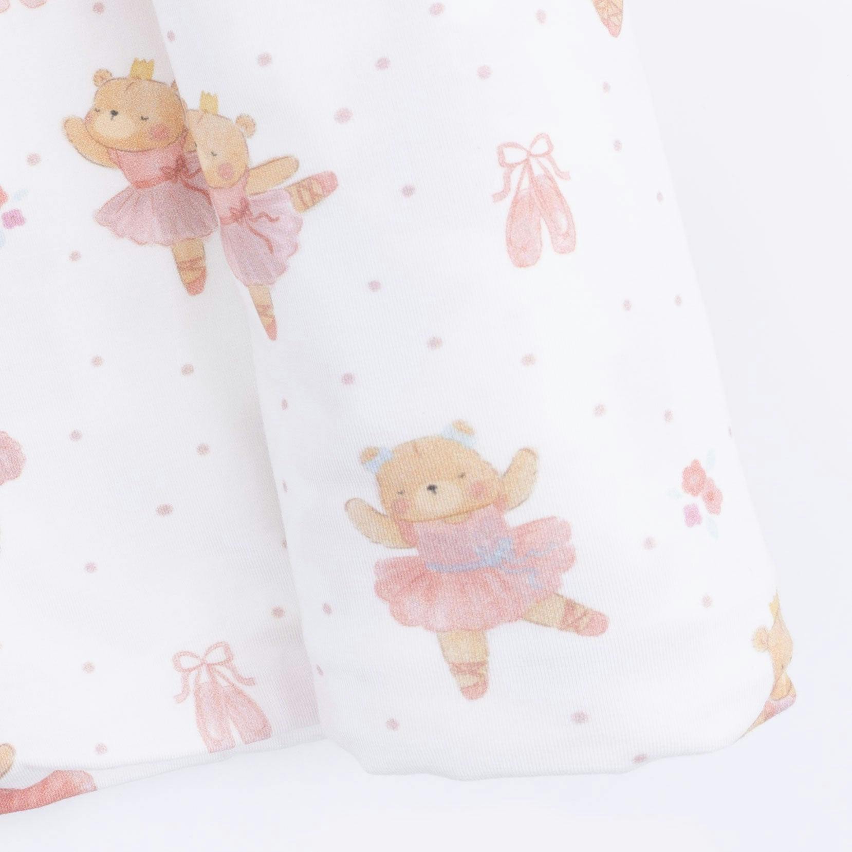 Teddy Bear Ballerina - Swaddle Blanket