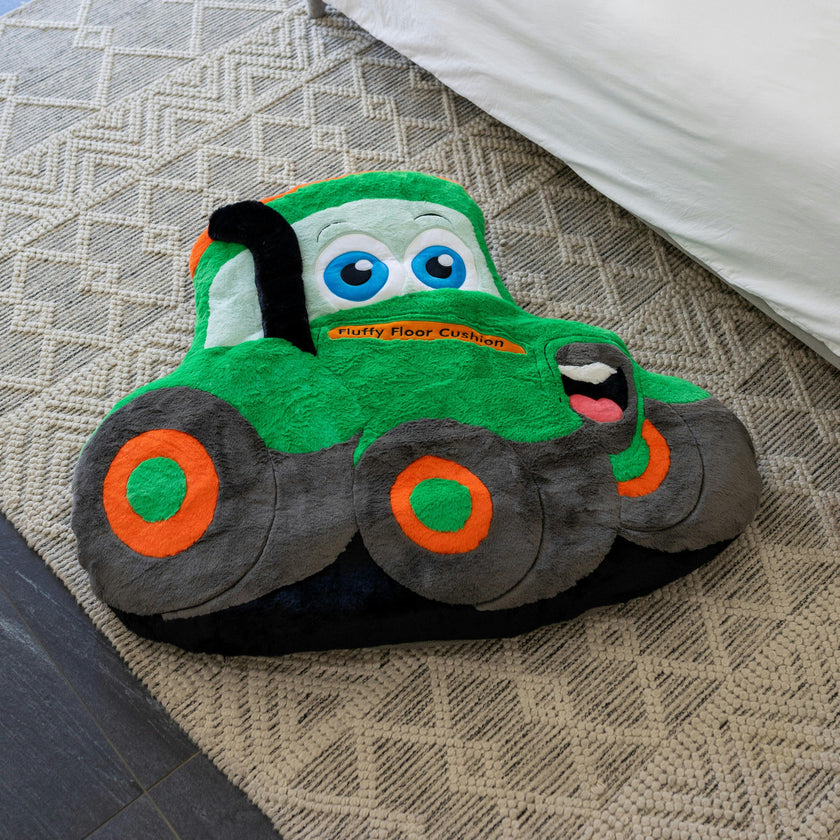 Happy Tractor Fluffy Floor Cushion