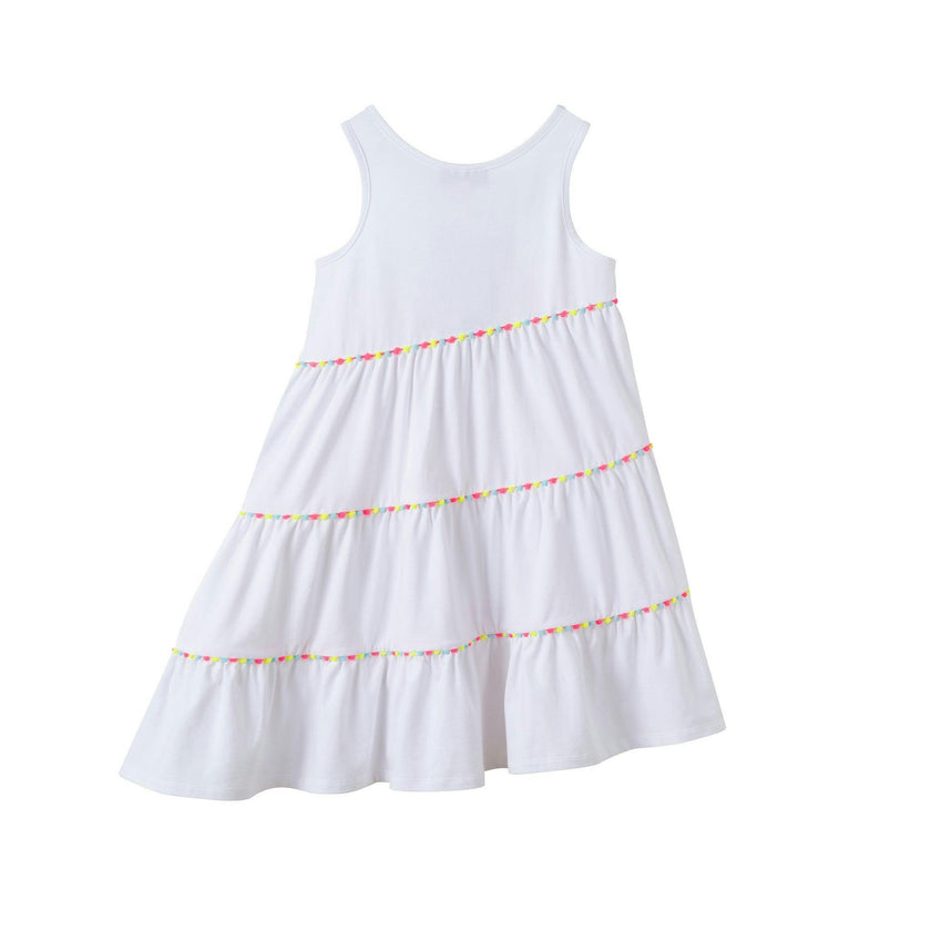 Jersey Dress | White Pom Pom
