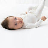 Milk White Bamboo Convertible Footie