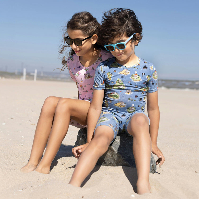 Mermaid Lagoon Kids Pajama Short Set