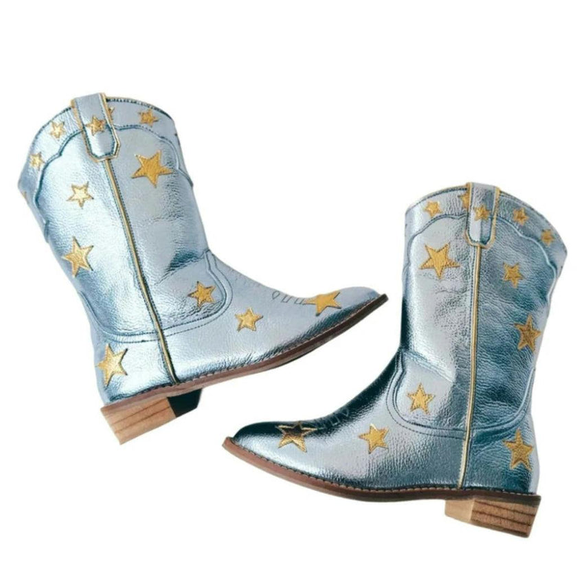 Cowgirl Starstruck Boots, Blue